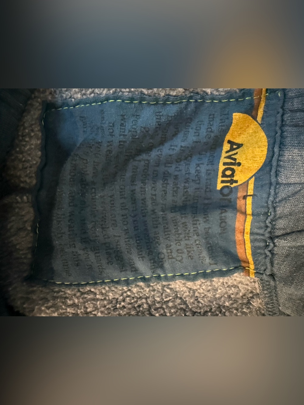 SET! Aviator Nation Sweatshirt & Sweatpants Faded Water Y2K Streetwear Surf Girl - Picture 13 of 13